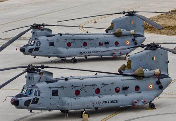 indian chinook helicopters
